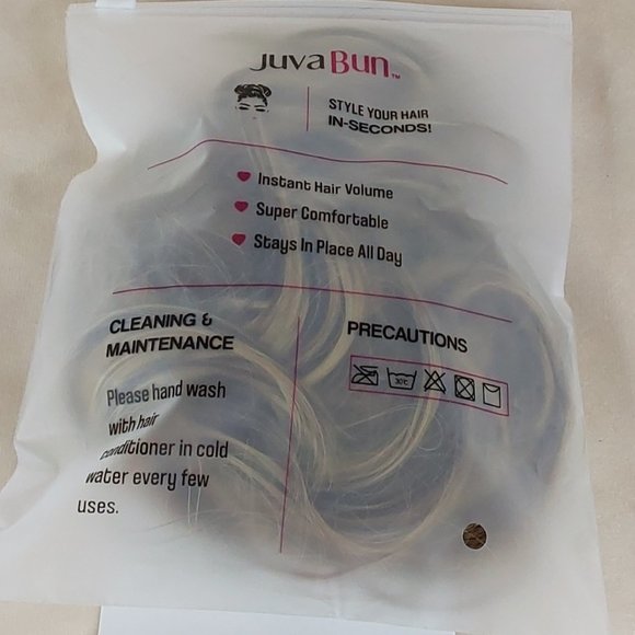 'JUVA~BUN' HAIR STYLING BUILT-IN 'CLAW CLIP' PONYTAIL - Picture 8 of 16